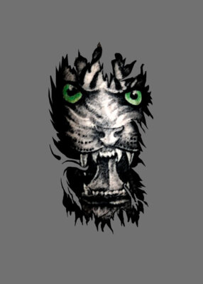 GREY TIGER TSHIRT