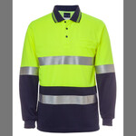 JB's Hi Vis Long Sleeve (D+N) Traffic Traditional Polo